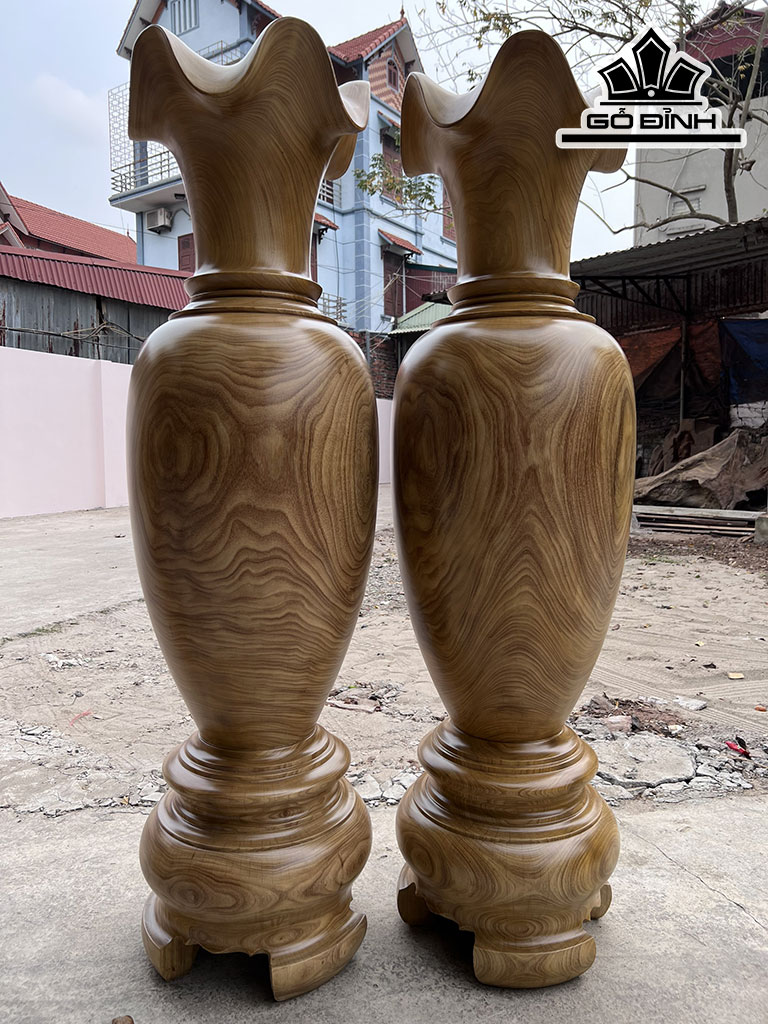 Lục Bình Gỗ Cẩm Vàng Cao 170 Đường Kính 48 (cm)