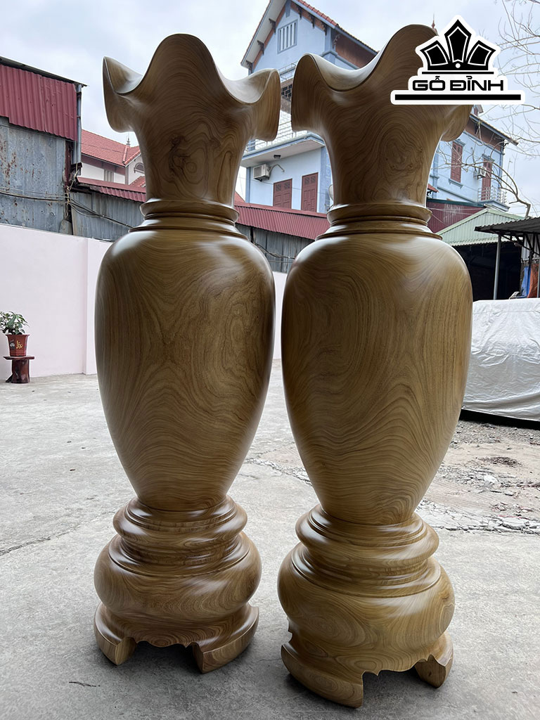 Lục Bình Gỗ Hương Cao 130 Đường Kính 39 (cm)