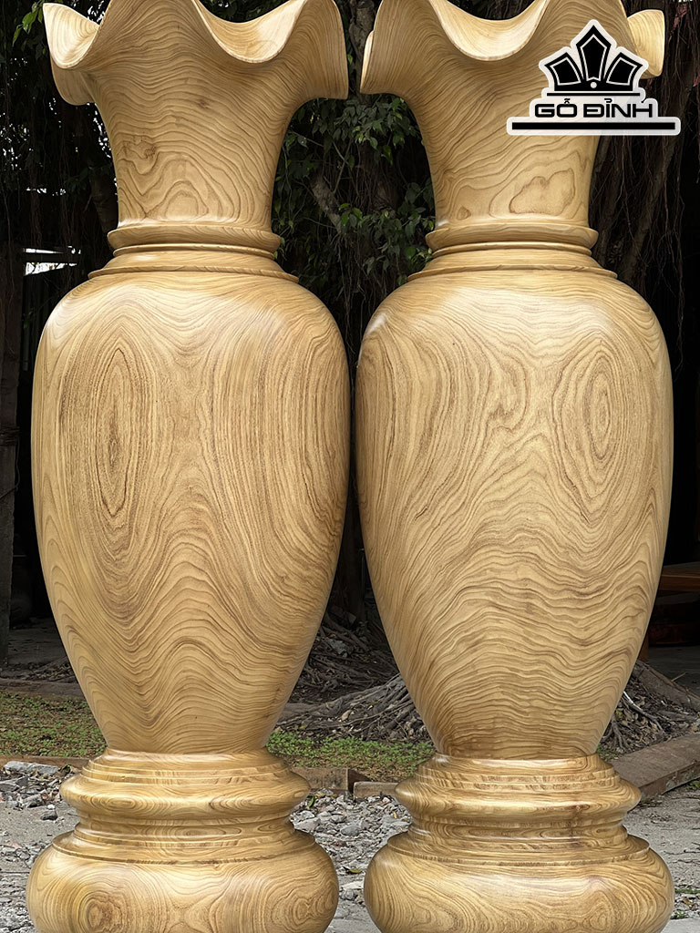 Lục Bình Gỗ Hương Cao 130 Đường Kính 39 (cm)