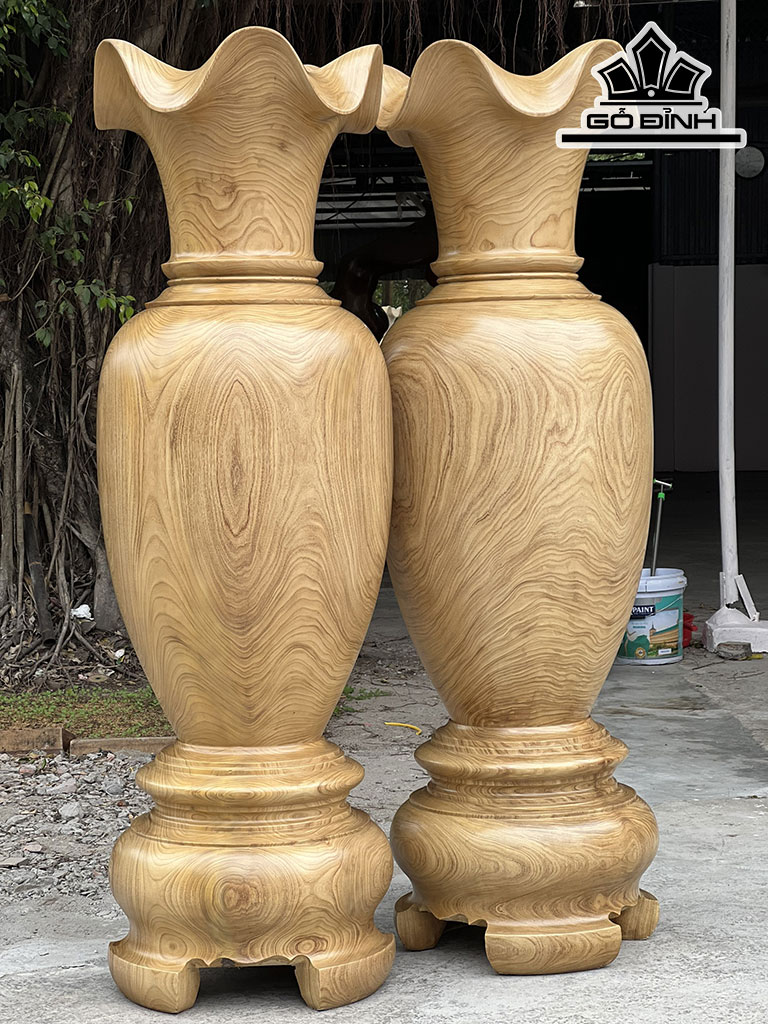 Lục Bình Gỗ Hương Cao 130 Đường Kính 39 (cm)