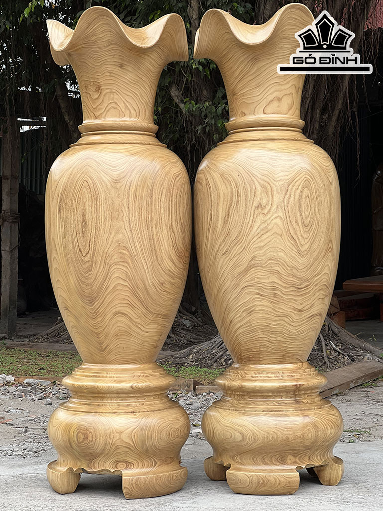Lục Bình Gỗ Hương Cao 130 Đường Kính 39 (cm)