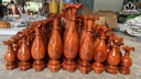 Bộ 9 Bình Gỗ Hương Cao 15-35 Ngang 6-8 (cm)
