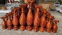 Bộ 9 Bình Gỗ Hương Cao 15-35 Ngang 6-8 (cm)