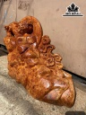 Tượng Nghê Gỗ Gõ Đỏ (Cà te) Cao 52 Ngang 37 Sâu 15 (cm)