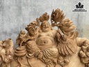 Tượng Phật Di Lặc Gỗ Ngọc Am Cao 58 Ngang 93 Sâu 28 (cm)