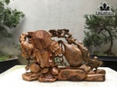 Tượng Phật Di Lặc Gỗ Xá Xị Cao 45 Ngang 78 Sâu 20 (cm)
