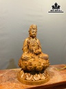 Tượng Phật Bà Quan Âm Gỗ Hương Cao 28,5 Đường Kính 17 (cm)