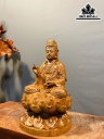 Tượng Phật Bà Quan Âm Gỗ Hương Cao 28,5 Đường Kính 17 (cm)