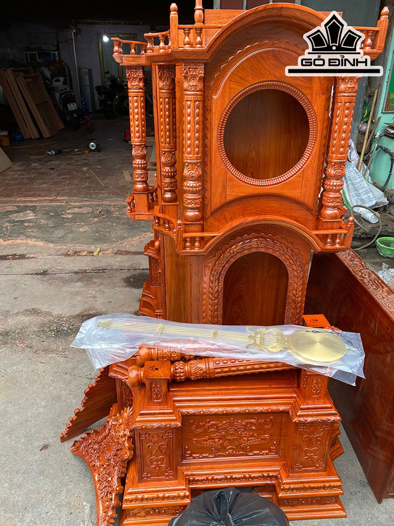 Đồng Hồ Gỗ Hương Cao 230 Ngang 92 Sâu 45 (cm)