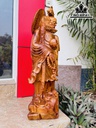 Tượng Đạt Ma Sư Tổ Gỗ Hương Cao 90 Ngang 33 Sâu 25 (cm)