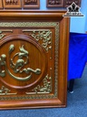 Tranh Chữ Nhẫn Gỗ Hương Cao 81 Ngang 81 Khuôn 4 Ván 3 (cm)