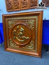 Tranh Chữ Nhẫn Gỗ Hương Cao 81 Ngang 81 Khuôn 4 Ván 3 (cm)