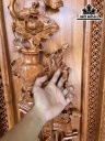 Tranh Tứ Bình Gỗ Hương Cao 127 Ngang 42 Khung 5 Ván 5 (cm)