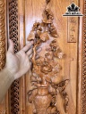 Tranh Tứ Bình Gỗ Hương Cao 127 Ngang 42 Khung 5 Ván 5 (cm)