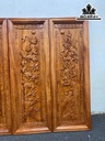 Tranh Tứ Quý Gỗ Hương Cao 107 Ngang 37 Khung 4 Ván 3 (cm)