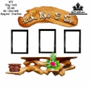 Tranh Kính Thờ Tổ Tiên Gỗ Cà Te Cao 120 (cm)