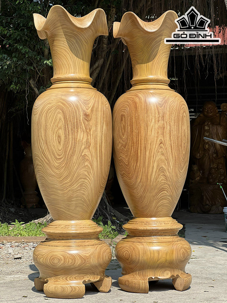 Lục Bình Gỗ Cẩm Vàng Cao 200 Đường Kính 59 (cm)