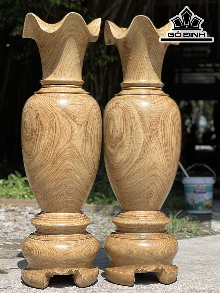 Lục Bình Gỗ Hương Cao 140 Đường Kính 43 (cm)
