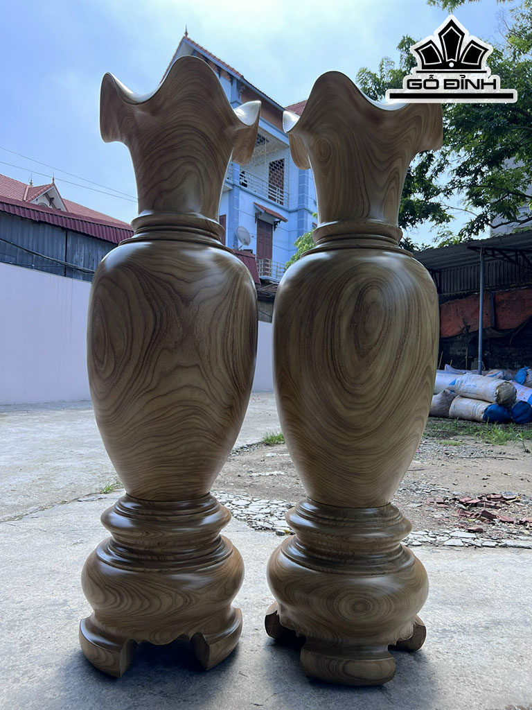 Lục Bình Gỗ Hương Cao 140 Đường Kính 43 (cm)