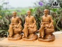 Tượng Bác Hồ Gỗ Bách Xanh Cao 20 Ngang 11 Sâu 10 (cm)