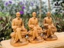 Tượng Bác Hồ Gỗ Bách Xanh Cao 20 Ngang 11 Sâu 10 (cm)