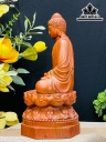 Tượng Phật Thích Ca Gỗ Hương Cao 40 Ngang 20 Sâu 20 (cm)