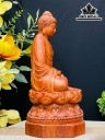 Tượng Phật Thích Ca Gỗ Hương Cao 40 Ngang 20 Sâu 20 (cm)