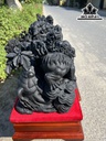 Tượng Kỳ Lân Gỗ Mun Cao 25 Ngang 81 Sâu 21 (cm)