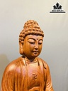 Tượng Phật Tổ Gỗ Hương Cao 60 Ngang 33 Sâu 32 (cm)
