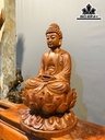 Tượng Phật Tổ Gỗ Hương Cao 60 Ngang 33 Sâu 32 (cm)
