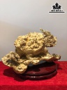 Tượng Long Quy Gỗ Nu Nghiến Cao 26 Ngang 43 Sâu 28 (cm)