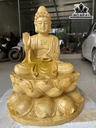Tượng Phật Tổ Gỗ Mít Cao 50 Ngang 32 Sâu 32 (cm)