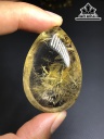 Mặt Dây Chuyền Đá Thạch Anh Tóc Vàng Cao 49,7 Ngang 32,5 Sâu 19,4 (mm) 37,7gr