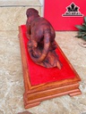 Tượng Báo Săn Mồi Gỗ Sưa Ngang 39 Cao 13 Sâu 10 (cm)