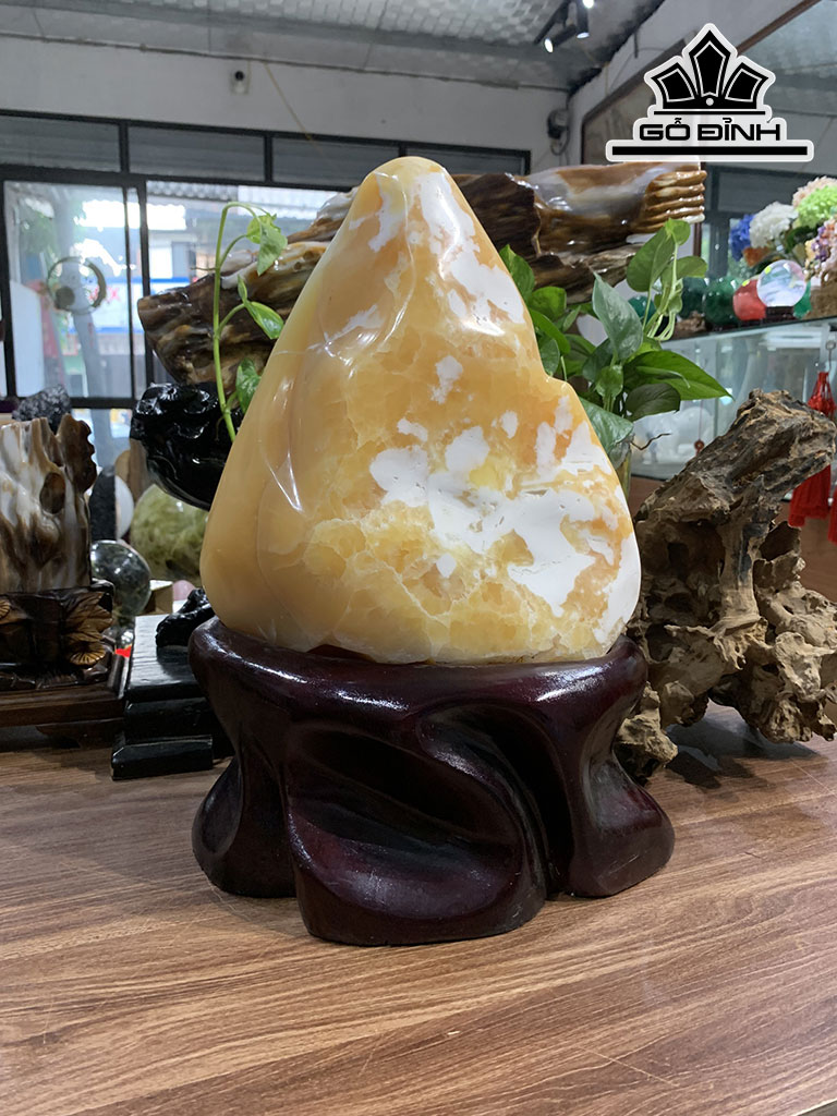 Núi Đá Cảnh Đá Ngọc Hoàng Long Cao 41 Ngang 29 Sâu 21,5 (cm) 16,3kg