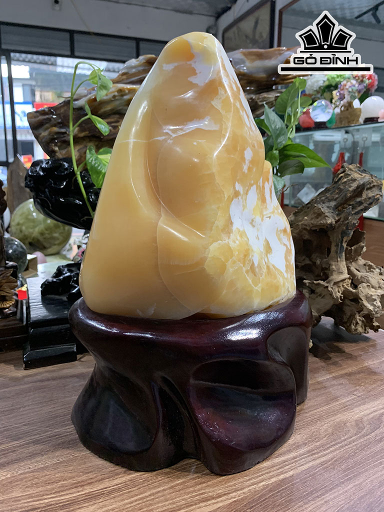 Núi Đá Cảnh Đá Ngọc Hoàng Long Cao 41 Ngang 29 Sâu 21,5 (cm) 16,3kg