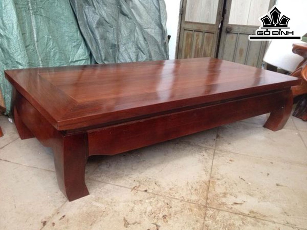 Bàn Trà Nhật Gỗ Lim Cao 28 Mặt 120-60 (cm) BL131