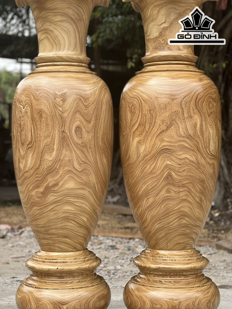 Lục Bình Gỗ Cẩm Vàng Cao 170 Đường Kính 47,5 (cm)