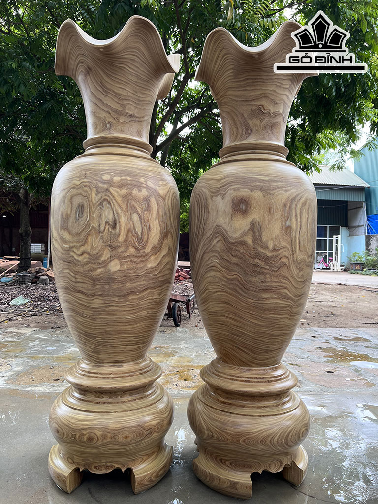 Lục Bình Gỗ Cẩm Vàng Cao 170 Đường Kính 51,5 (cm)