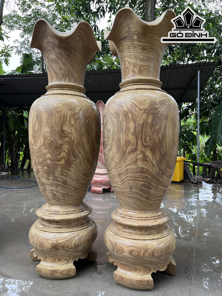 Lục Bình Gỗ Cẩm Vàng Cao 170 Đường Kính 52,5 (cm)