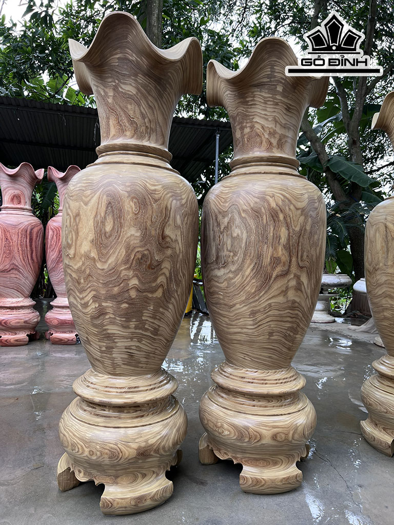 Lục Bình Gỗ Cẩm Vàng Cao 170 Đường Kính 52,5 (cm)