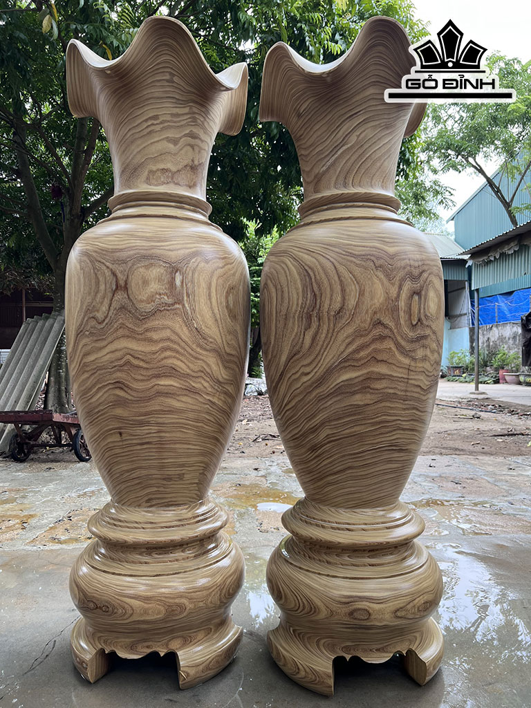 Lục Bình Gỗ Cẩm Vàng Cao 170 Đường Kính 52,5 (cm)