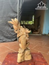 Tượng Khỉ Gỗ Ngọc Am Cao 58 Rộng 27 Sâu 15 (cm)