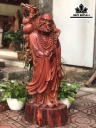 Tượng Đạt Ma Sư Tổ Gỗ Trắc Cao 98 Ngang 38 Sâu 27 (cm)