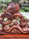 Tượng Nhất Long Gỗ Cẩm Cao 75 Ngang 73 Sâu 20 (cm)