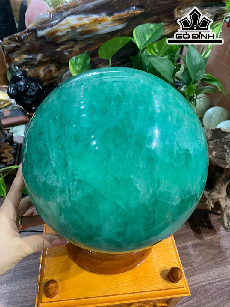 Bi Cầu Ngọc Flourite Xanh Đường Kính 25(cm) 25,8kg