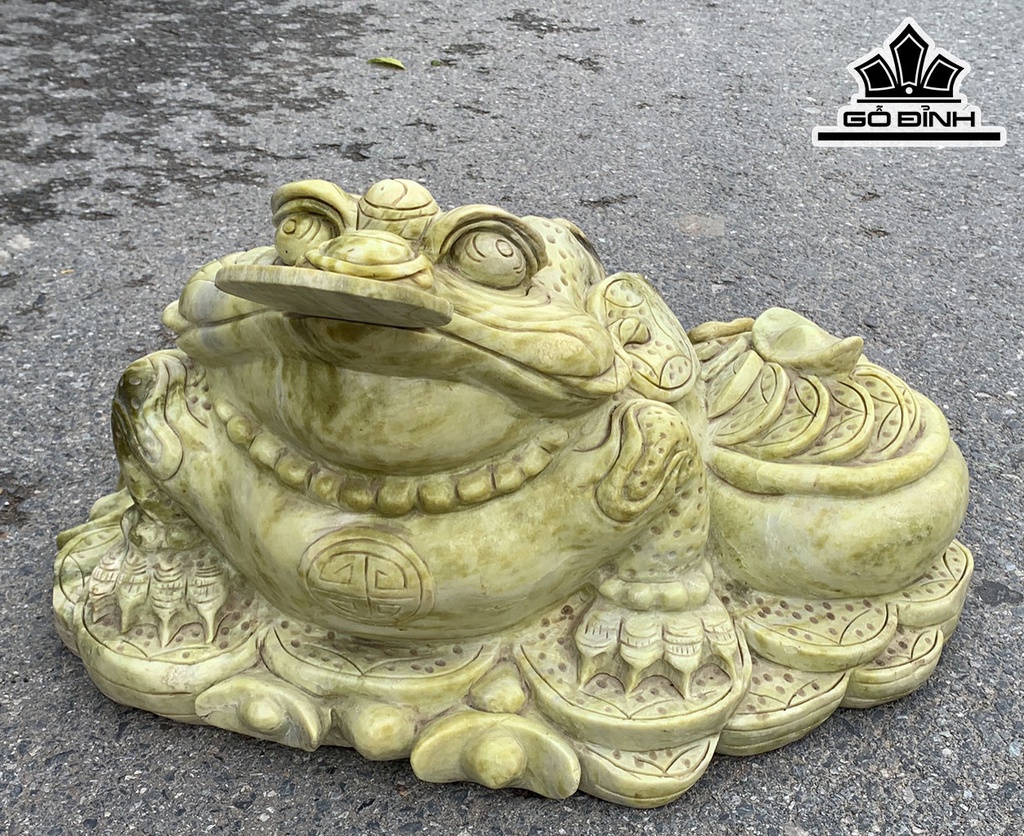 Cụ Thiềm Thừ Đá Serpentine Cao 60 Ngang 48 Sâu 33 (cm) 90 kg