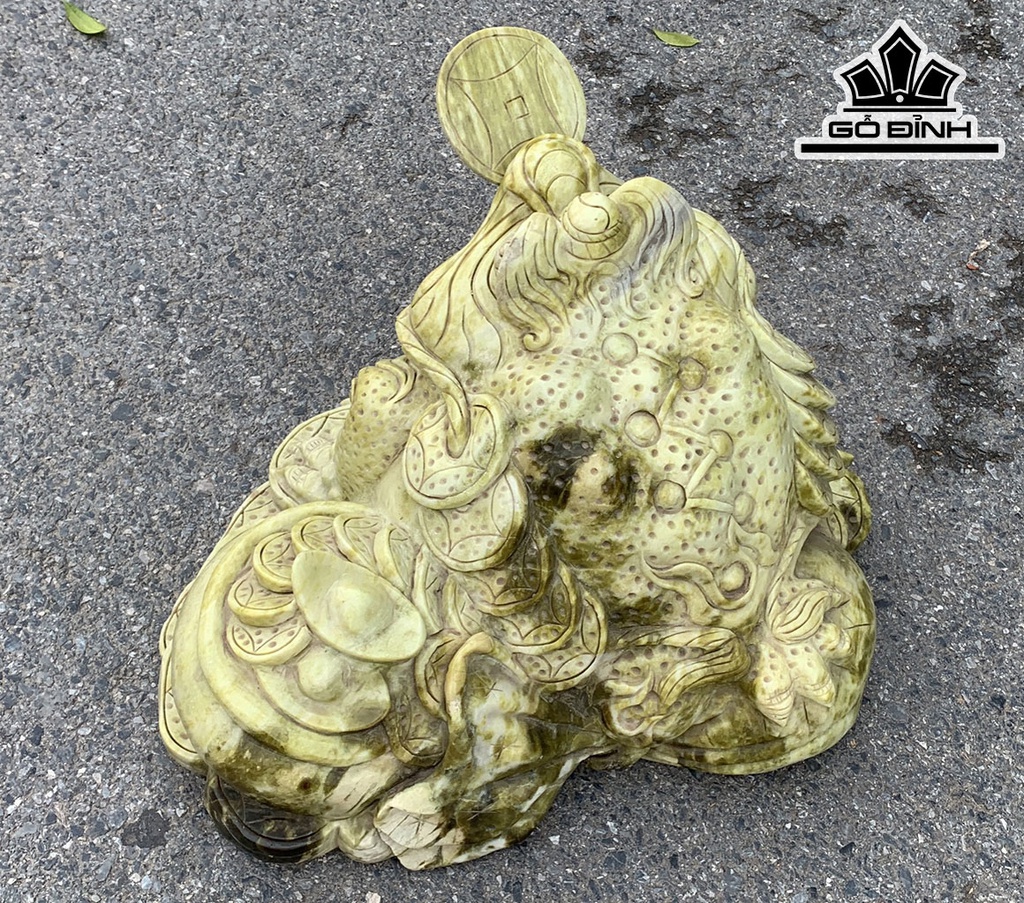 Cụ Thiềm Thừ Đá Serpentine Cao 60 Ngang 48 Sâu 33 (cm) 90 kg