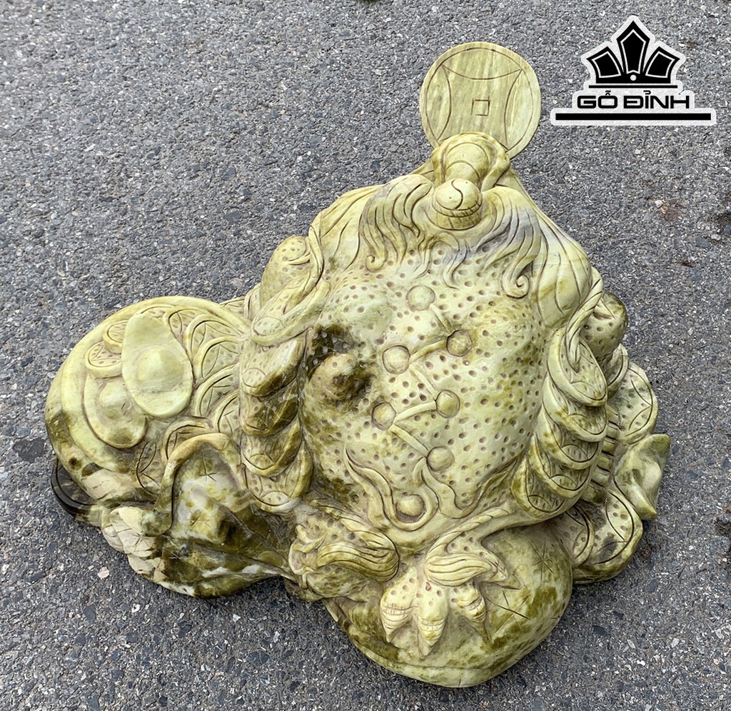 Cụ Thiềm Thừ Đá Serpentine Cao 60 Ngang 48 Sâu 33 (cm) 90 kg