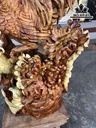 Tượng Gia Đình Gà Gỗ Hương Việt Cao 69 Ngang 50 Sâu 28 (cm)